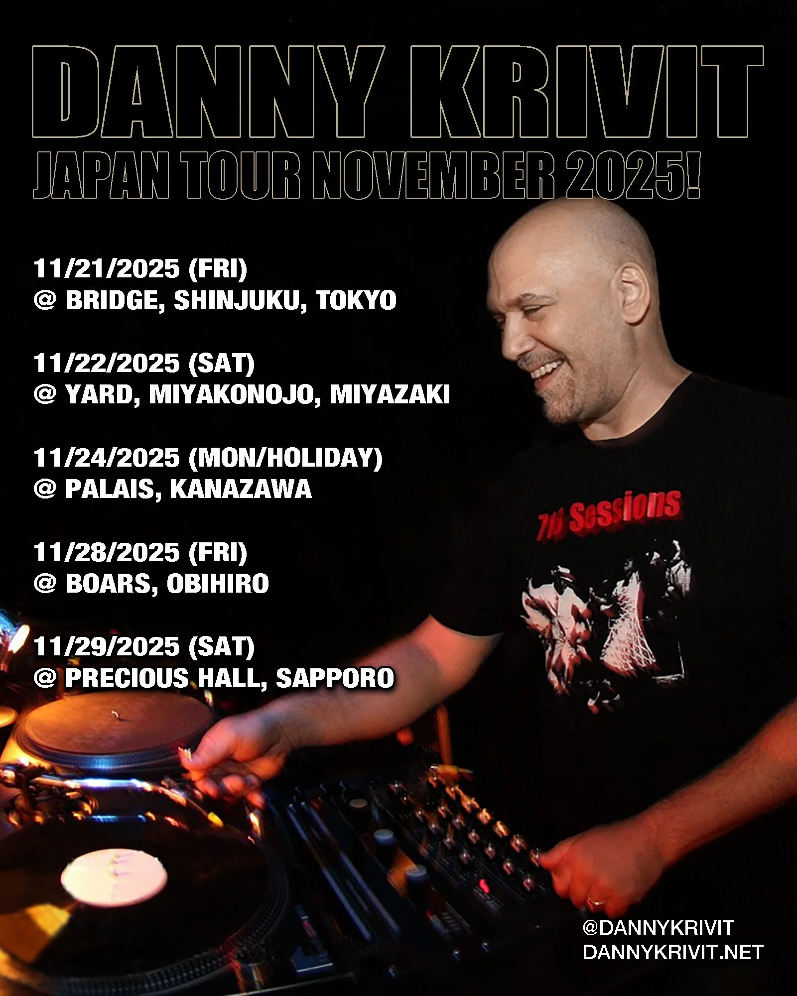 11/21/25-11/29/25 DANNY KRIVIT JAPAN TOUR NOVEMBER 2025! | DANNY